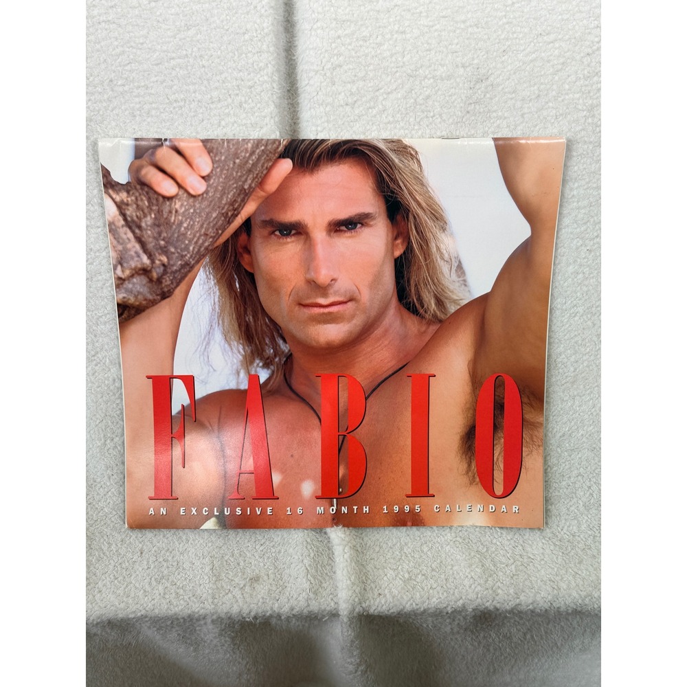 Vintage Fabio 1995 Calendar 16 Month Wall Calendar Day Dream Publishing 90s Pop
